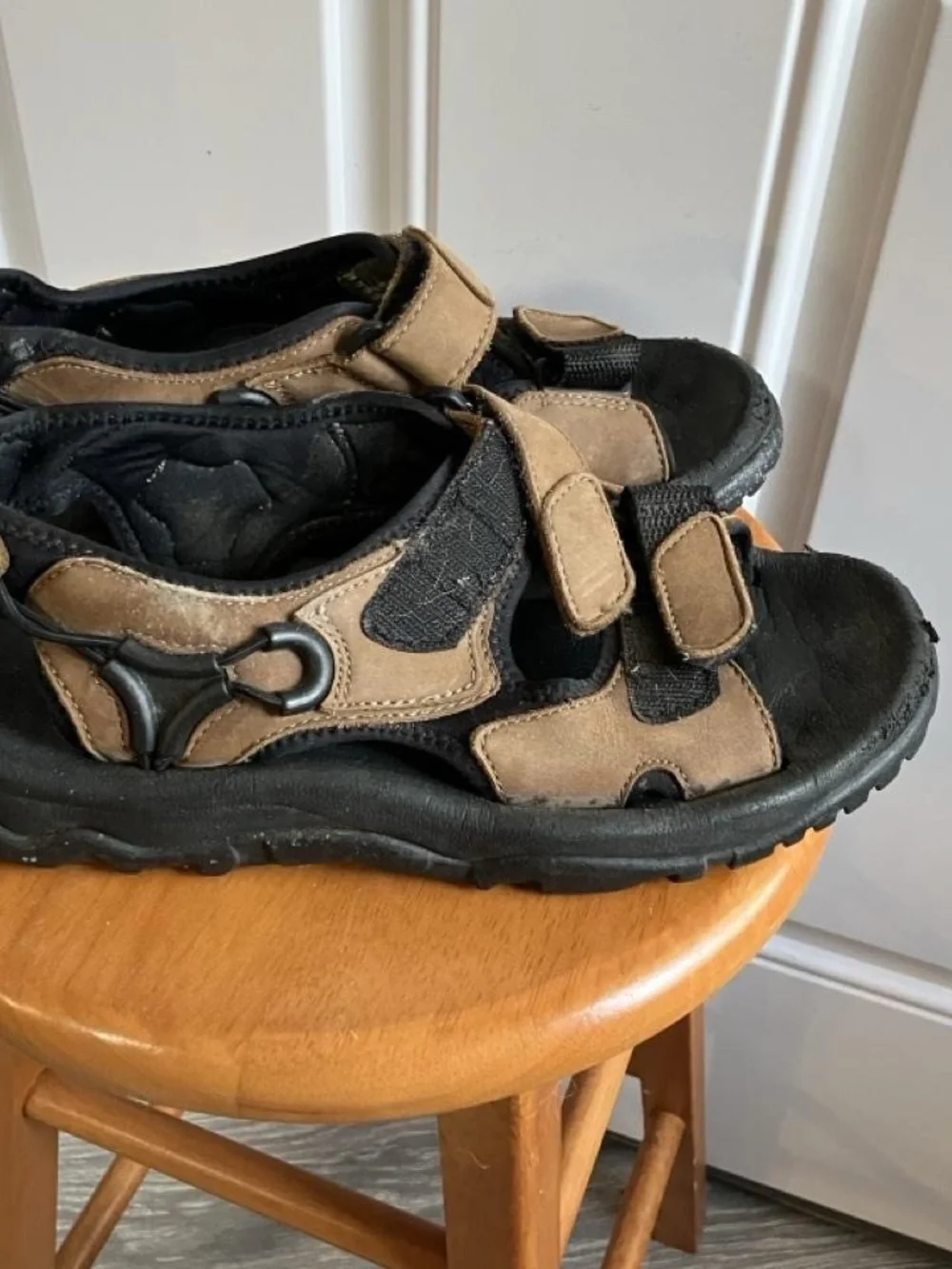 Men’s Brown and Black Outdoor Sandals
